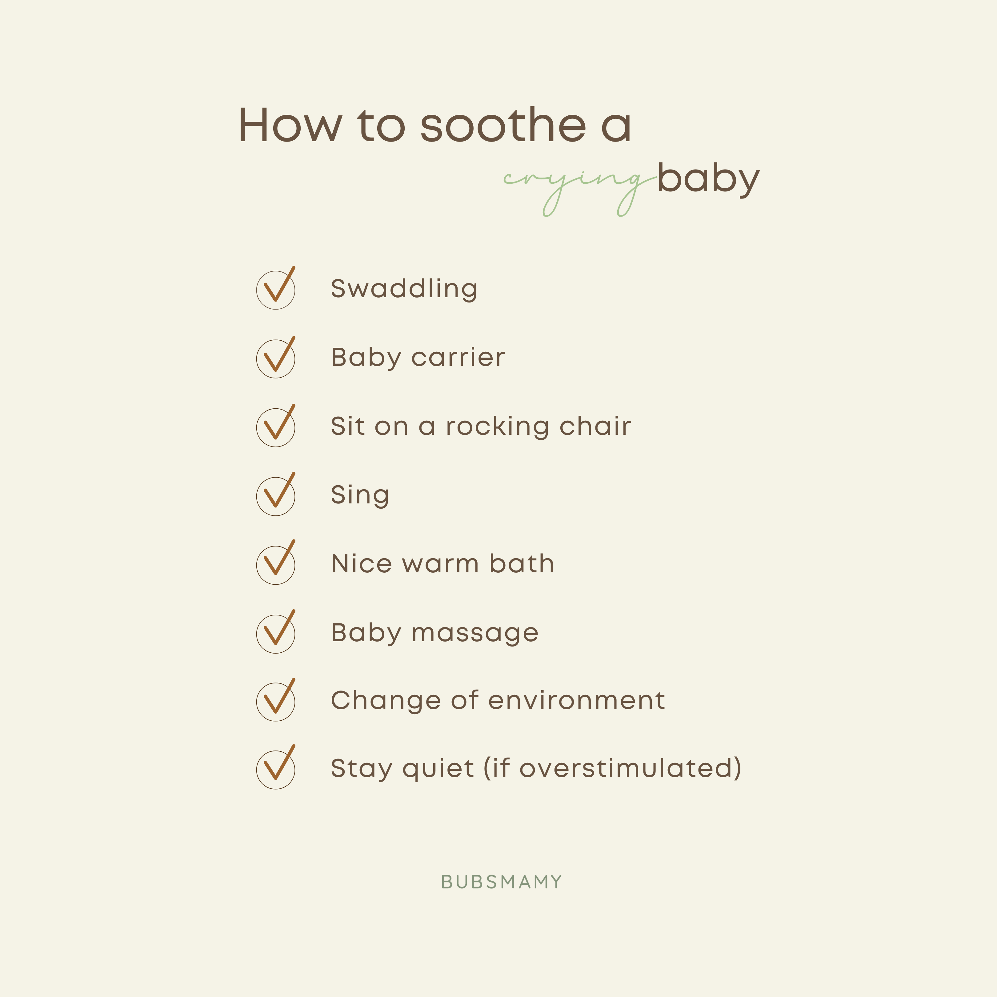 How to soothe a crying baby – Bubsmamy