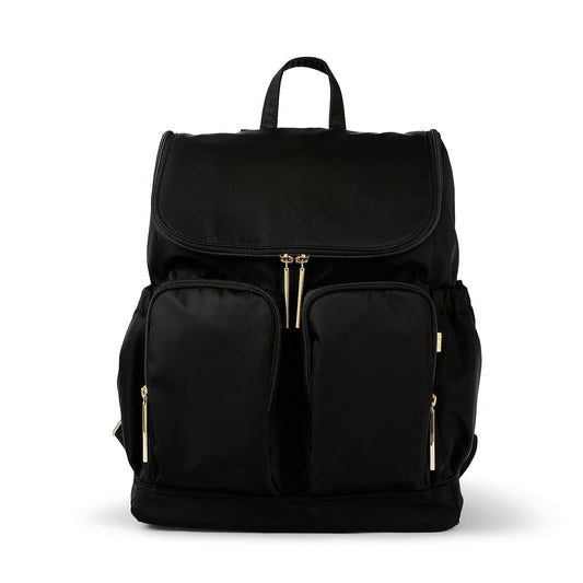 Signature Diaper Backpack - Black Nylon