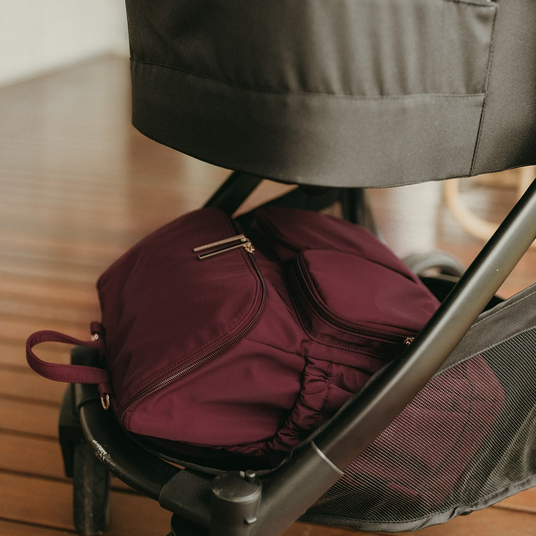 Signature Diaper Backpack - Mulberry Nylon