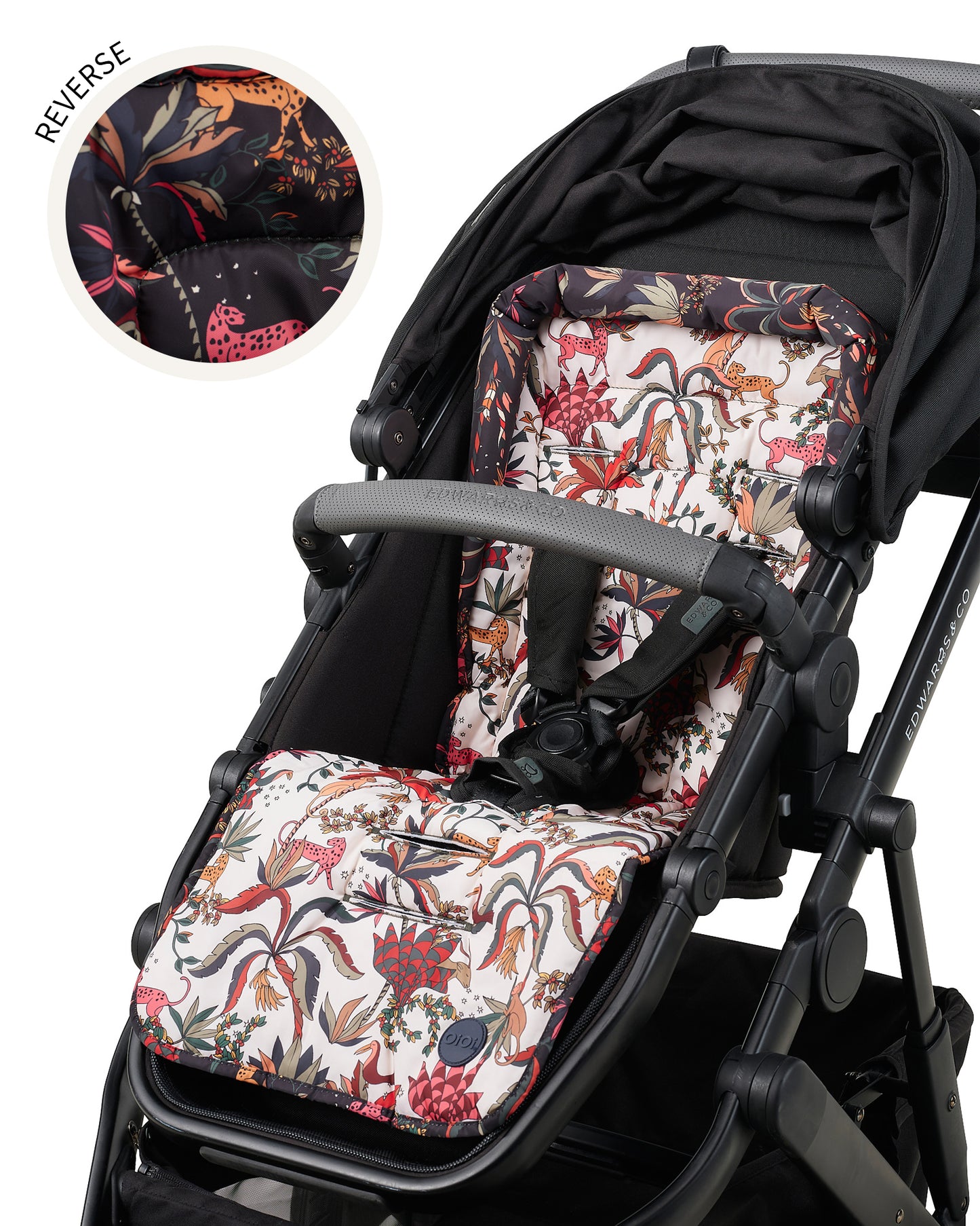 Reversible Stroller Liner - Jungle