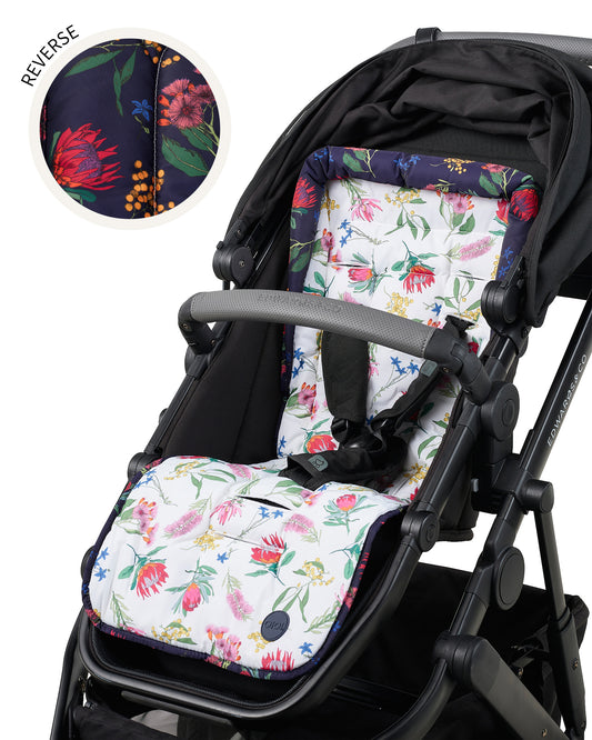 Reversible Stroller Liner - Botanical