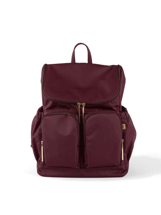 Signature Diaper Backpack - Mulberry Nylon