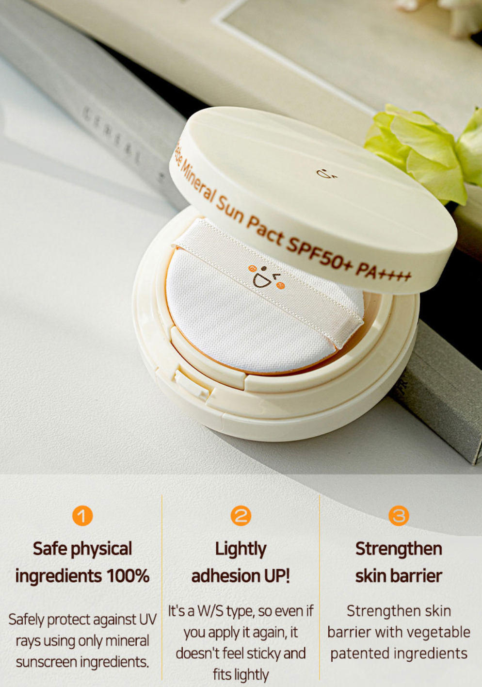 Orgabebe Mineral Sun Pact SPF 50+ PA++++