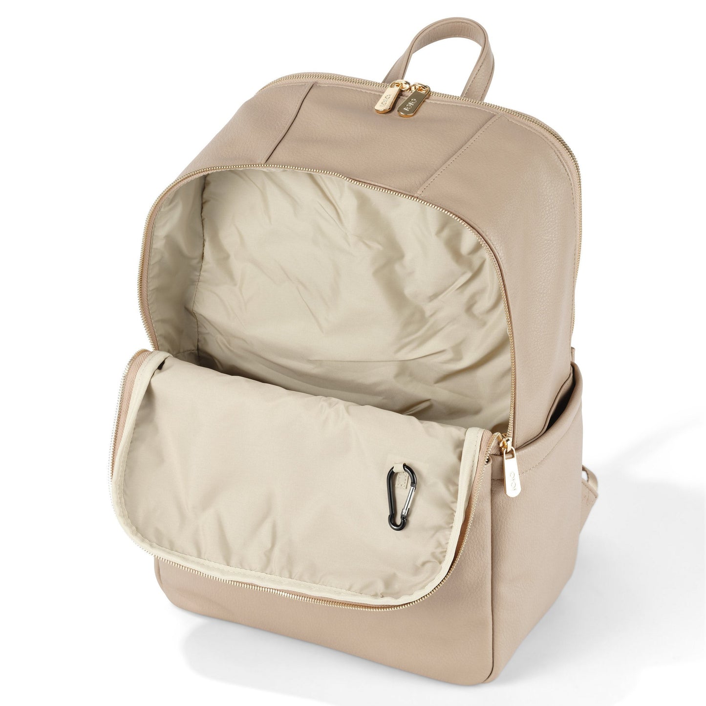 Multitasker Diaper Backpack - Oat Vegan Leather