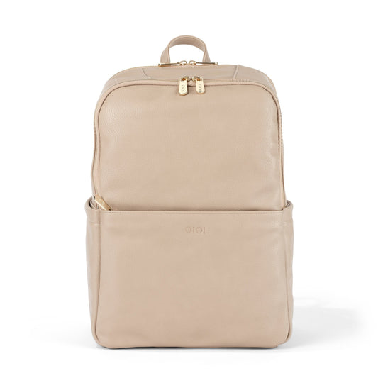 Multitasker Diaper Backpack - Oat Vegan Leather