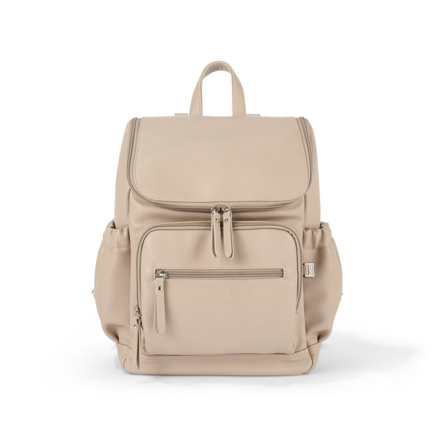 Mini Signature Backpack - Oat Vegan Leather