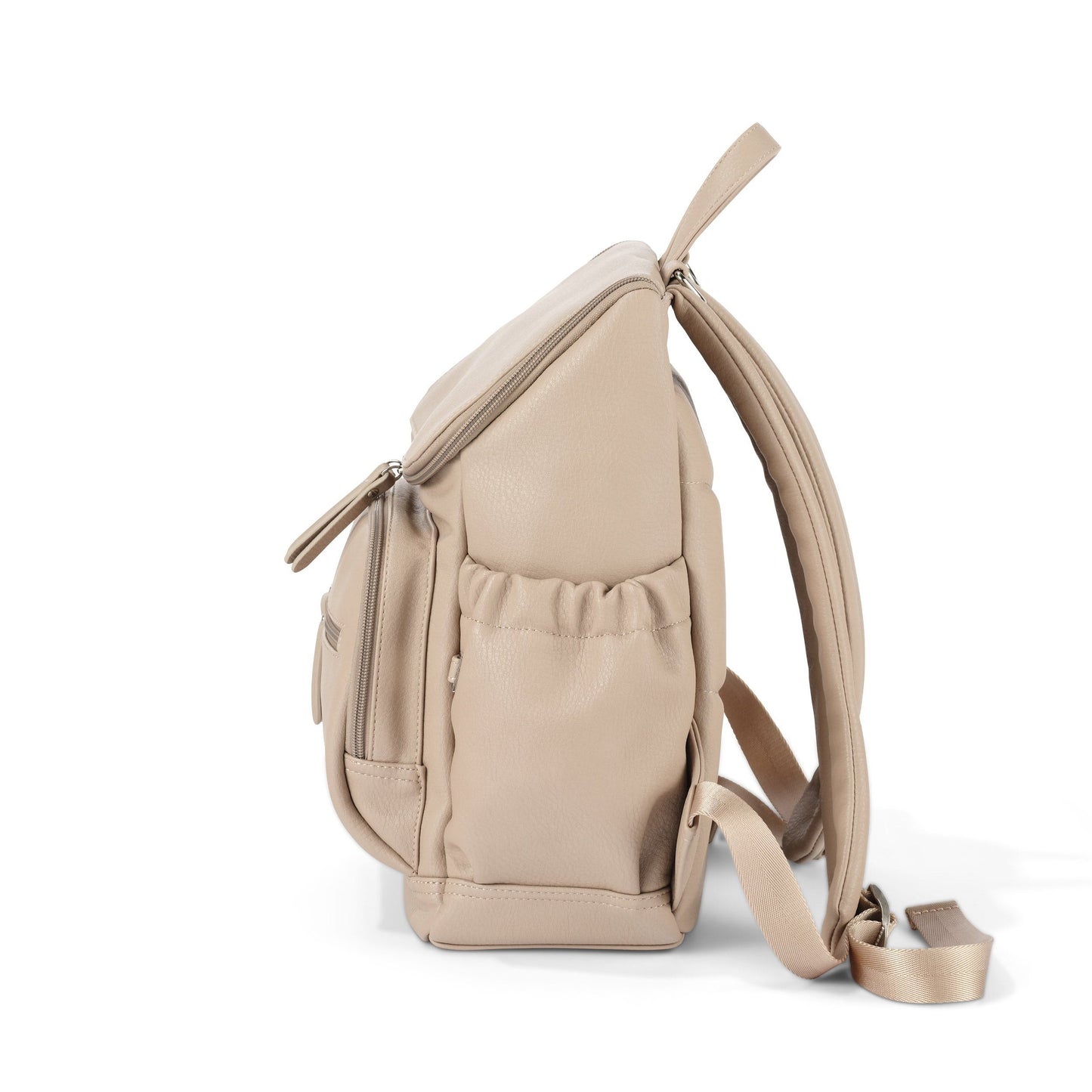 Mini Signature Backpack - Oat Vegan Leather