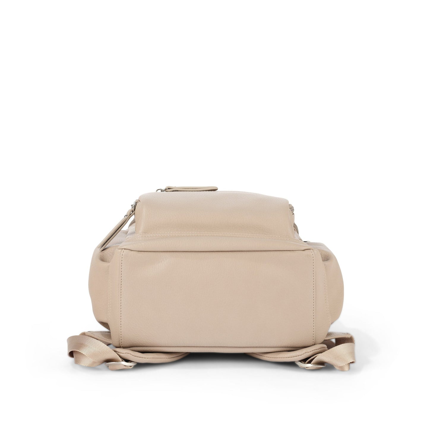 Mini Signature Backpack - Oat Vegan Leather