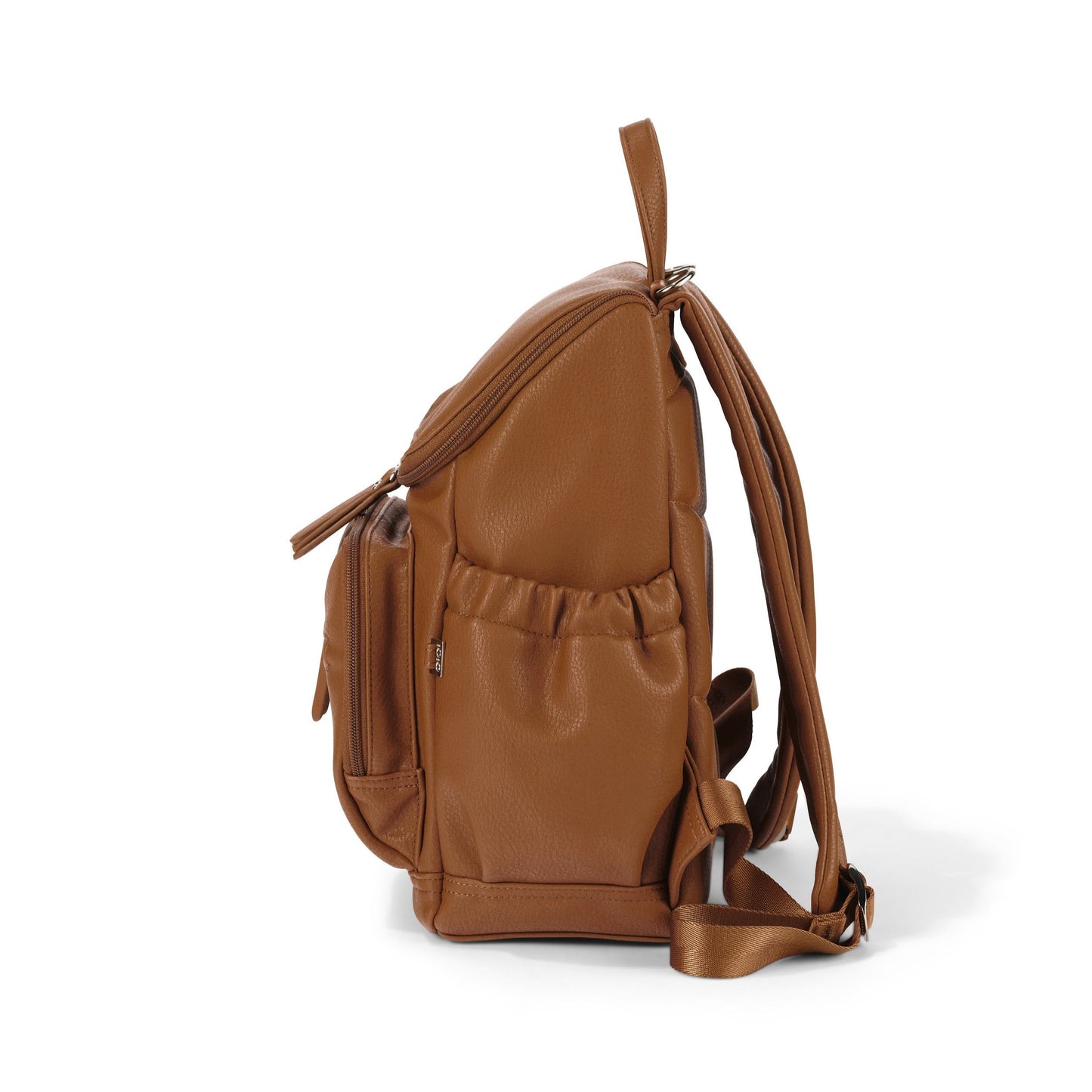 Mini Signature Backpack - Chestnut Brown Vegan Leather