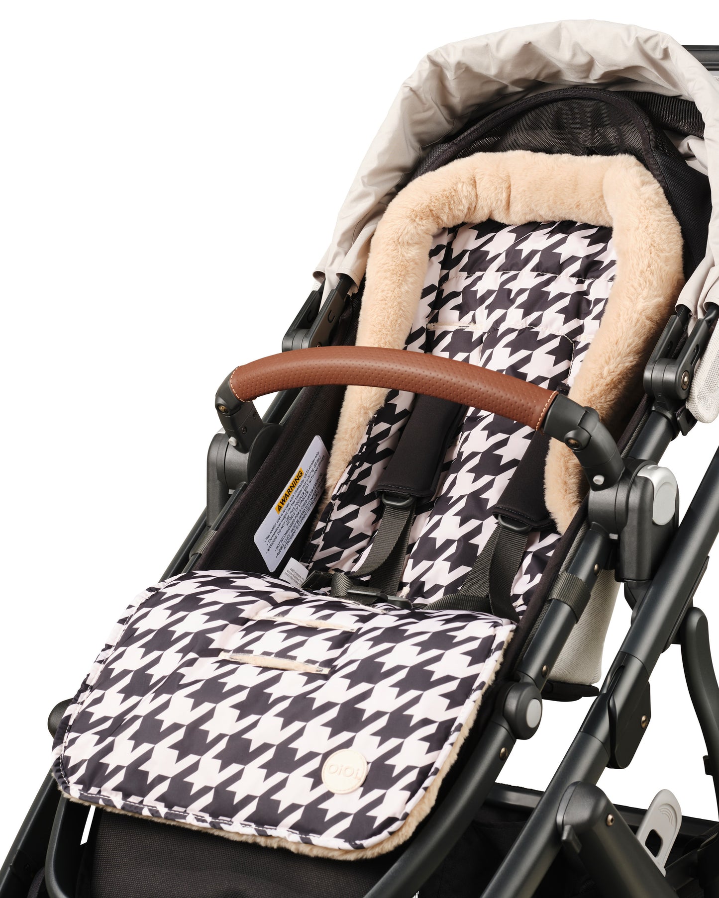 Cozy Fleece Stroller Liner - Houndstooth