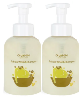 Orgabebe Bubble Wash and Shampoo 500ml