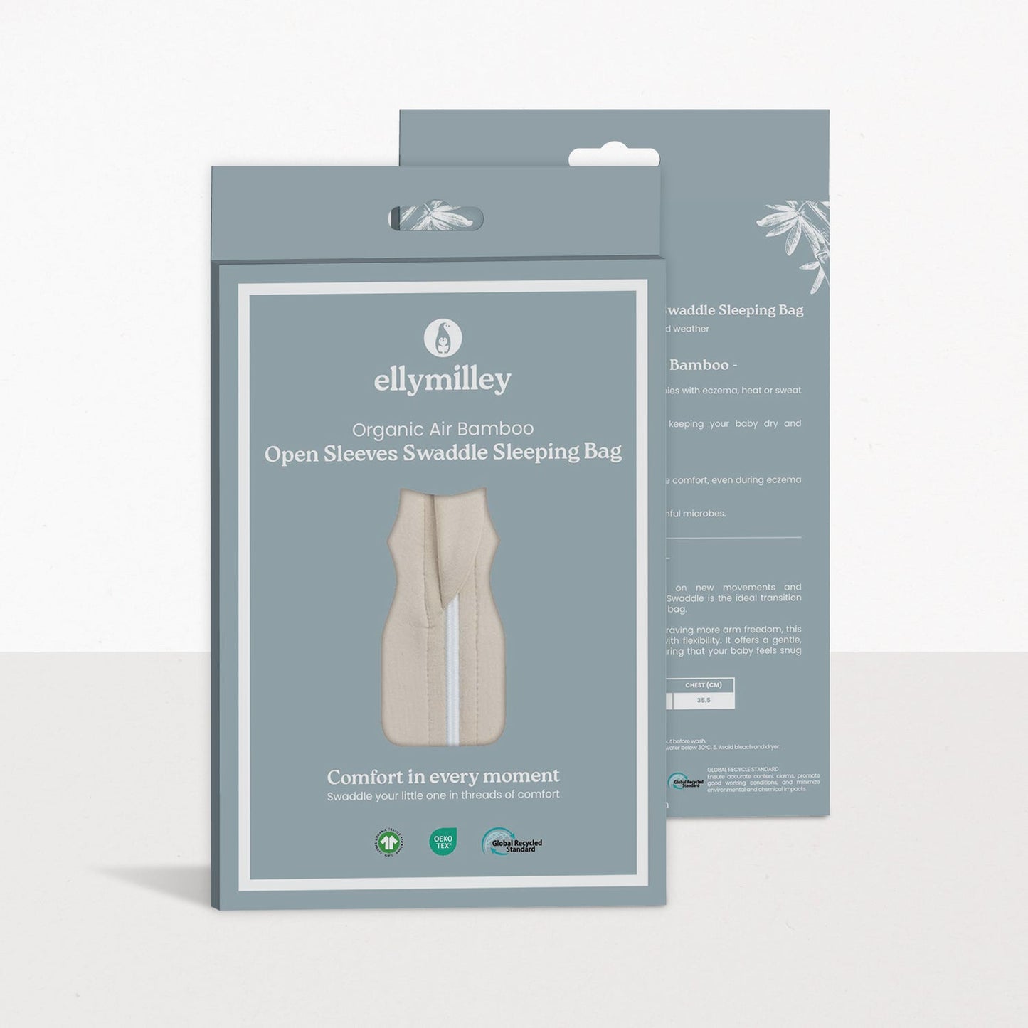 Organic Air Bamboo Open Sleeveless Arms Out Swaddle Sleeping Bag