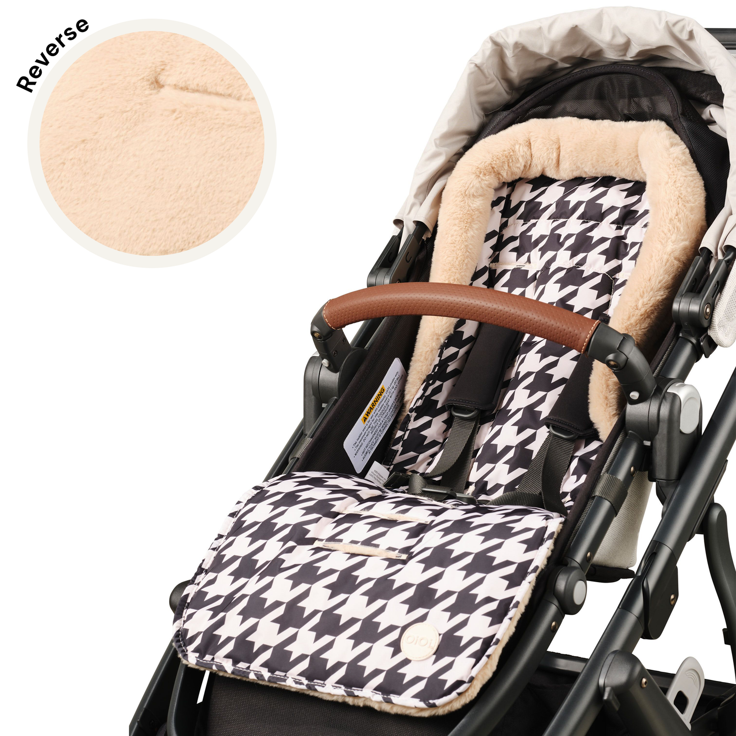 Cozy Fleece Stroller Liner - Houndstooth